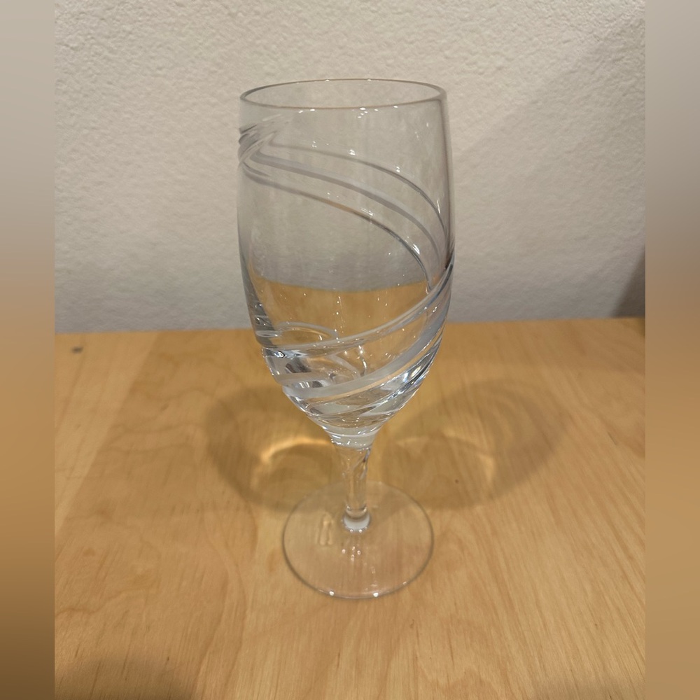 Reed & Barton Slovenian Glass Swirl Goblet